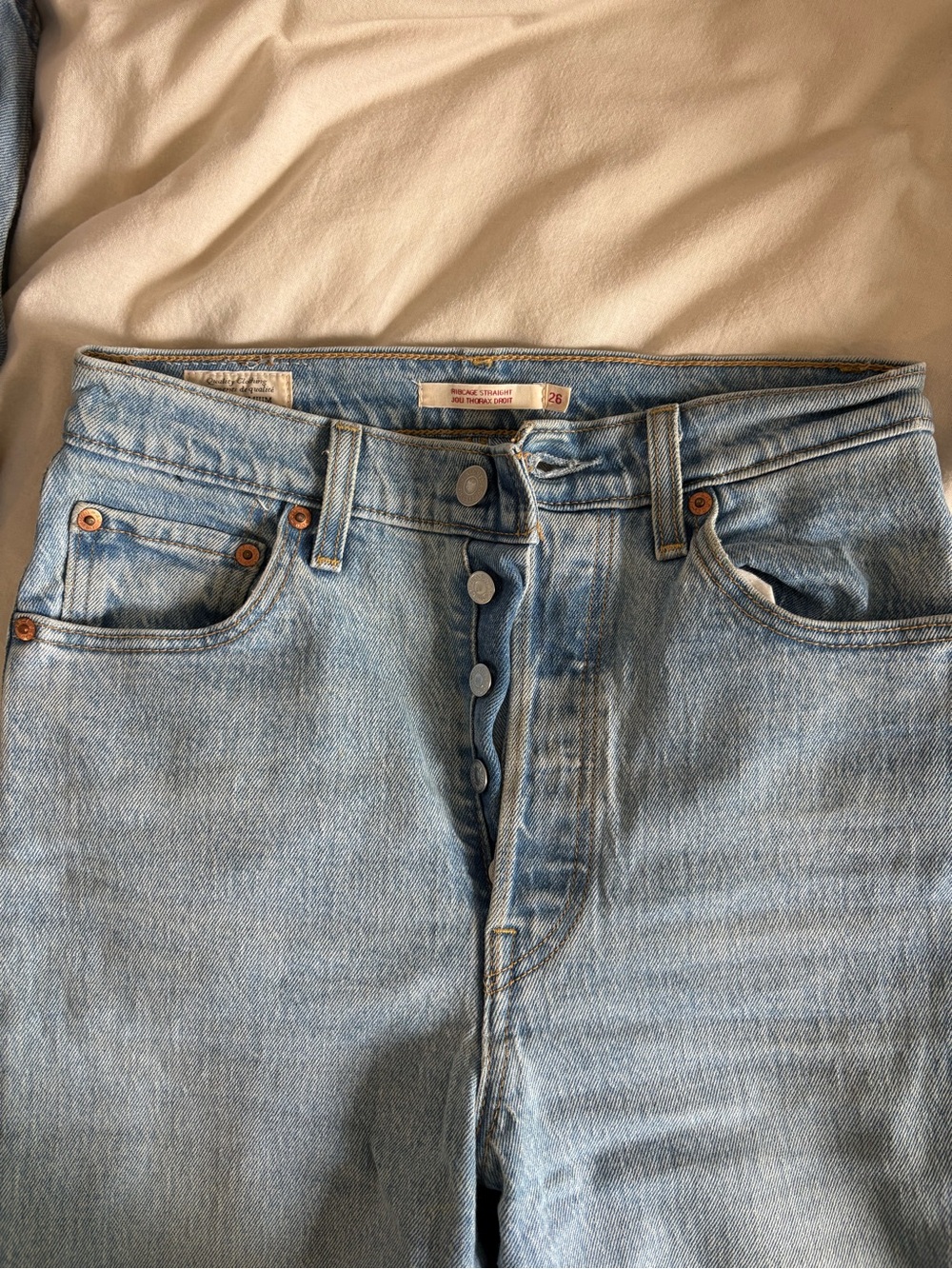 Levi’s ribcage straight ankle - size 26